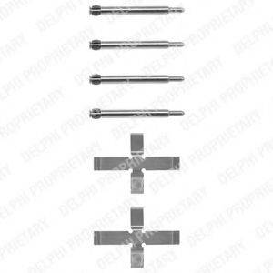 Комплектуючі, колодки дискового гальма LX0039 DELPHI