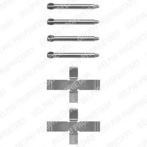 Комплектуючі, колодки дискового гальма LX0070 DELPHI