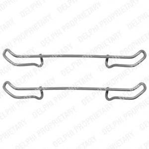 Комплектуючі, колодки дискового гальма LX0076 DELPHI