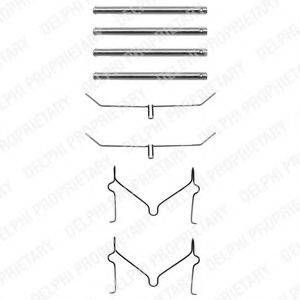 Комплектуючі, колодки дискового гальма LX0182 DELPHI