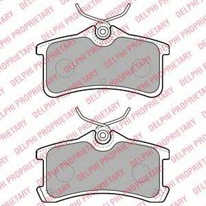 Комплект гальмівних колодок, дискове гальмо LP1917 DELPHI