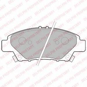 Комплект гальмівних колодок, дискове гальмо LP2194 DELPHI