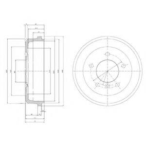 Гальмівний барабан BF168 DELPHI